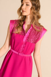 Caroline Kilkenny Gigi Dress Lipstick Pink