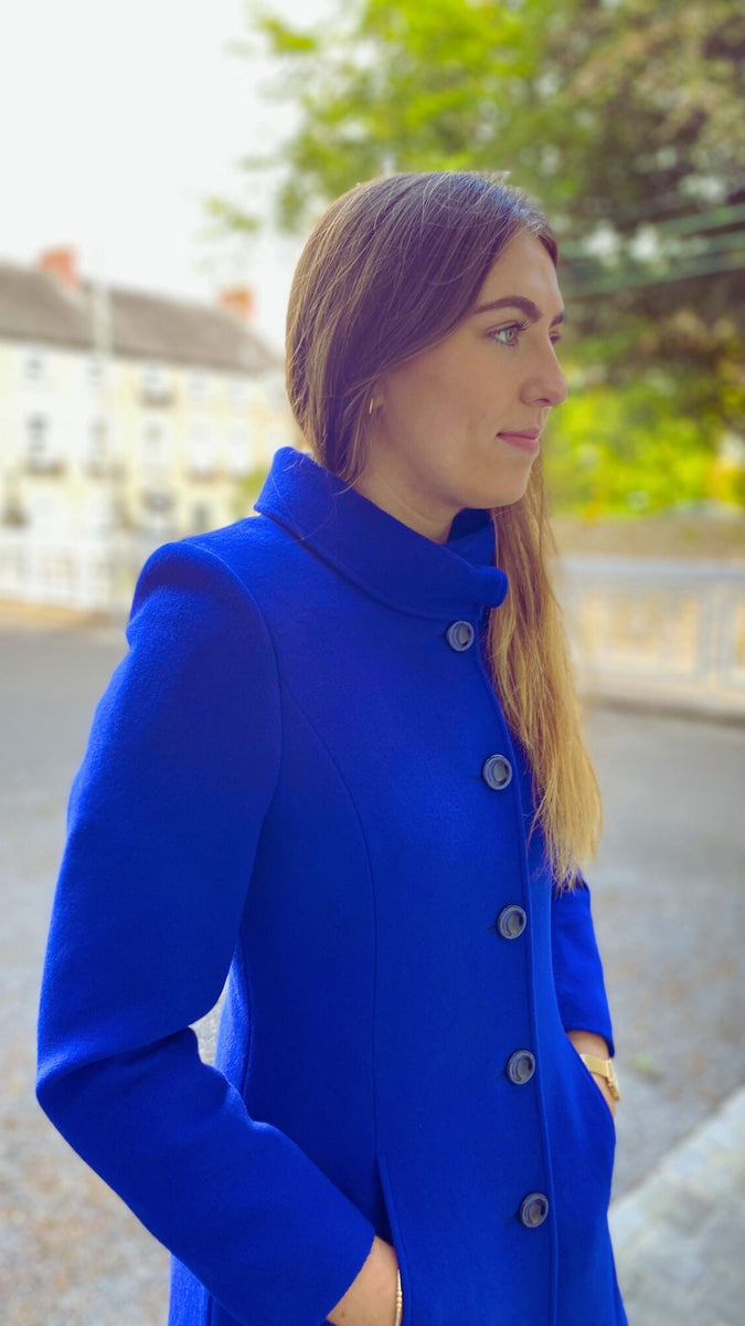 Cobalt blue coat on sale womens