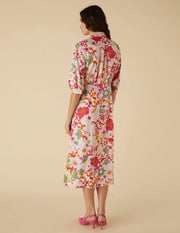Aereo Cream Floral Print Dress