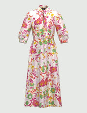 Aereo Cream Floral Print Dress