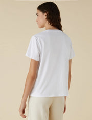Brezza T-Shirt Optical White Print