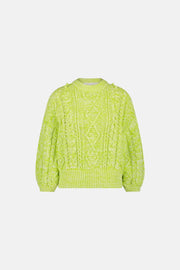 Suzy Knit Pullover Lovely Lime