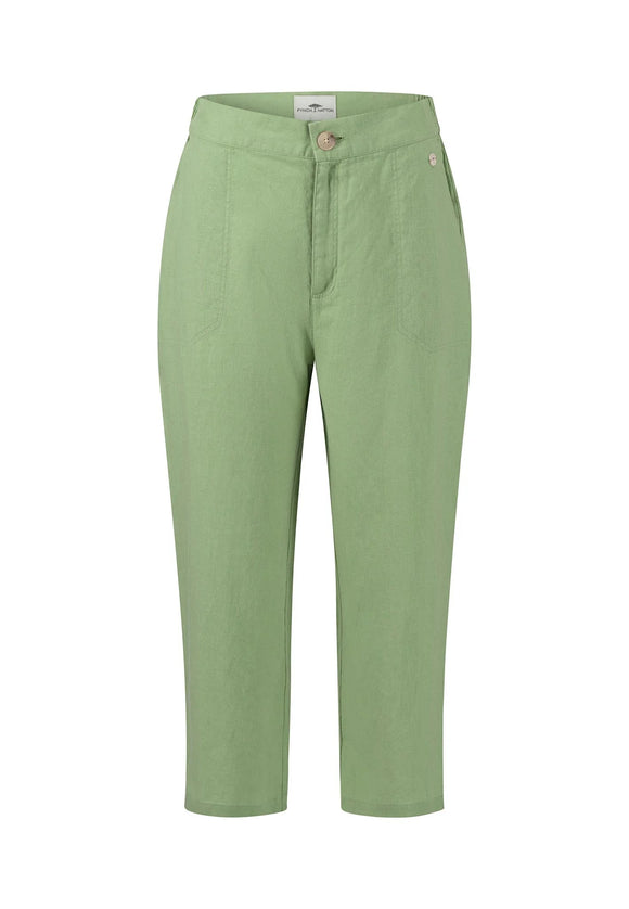 Linen Trousers Reed Green
