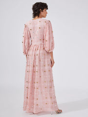 Hayley Menzies Gitana Rose Embroidered Maxi Dress