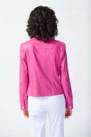 Faux Suede Jacket Bright Pink