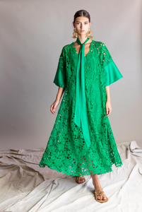 Psophia Green Lace Dress