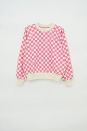 Tanta Kaatosade Sweatshirt Pink Check