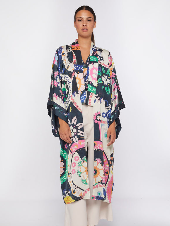 Vilagallo Suzani Kimono Coat