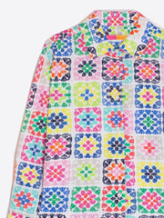 Sara Crochet Watercolour Shirt