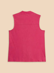 Celia Jersey Mix Shirt Mid Pink