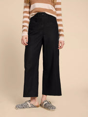 Harper Linen Blend Trouser Pure Black