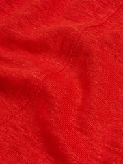Rylee Linen Vest Bright Red