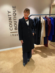 Christina Felix Wool Blend Coat Black