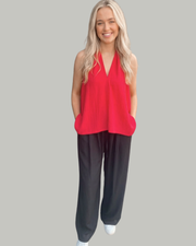 Psophia Palazzo Trousers Black