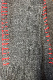 Unique Unlimited Knit High Neck Jumper Dark Grey