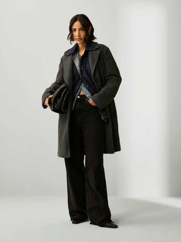 Emme Ghinea Jersey Coat Grey