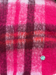 Codello Knit Scarf Pink Check Print