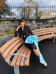 Moskada Emma Dress With Blue Bow