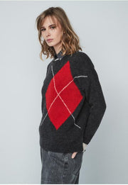 Unique Unlimited Knit Sweater Dark Grey