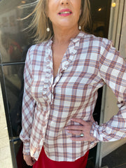 More & More Check Blouse