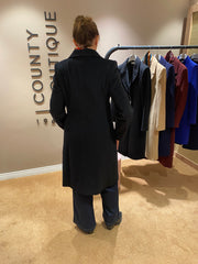 Christina Felix Wool Blend Coat Black