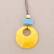 Long Necklace With Resin Beads