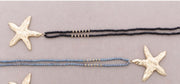 Long Necklace With Crystals & Starfish Pendant