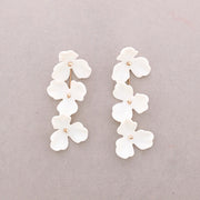 Triple Flower Resin Earrings