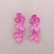 Triple Flower Resin Earrings