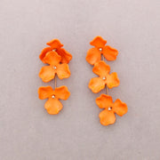 Triple Flower Resin Earrings