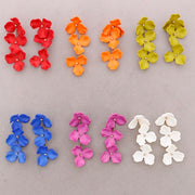 Triple Flower Resin Earrings