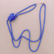 Necklace With Beads & Resin Flower
