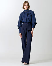 Access Blouse With Rhinestones Detail Navy