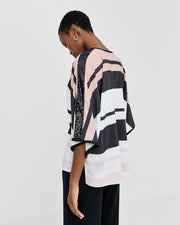 Access Striped Blouse With Sequin Detail