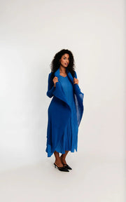Alquema 2-Piece Dress & Coat Royal Blue
