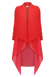 Alquema 2-Piece Dress & Coat Red To Rose