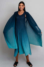 Alquema 2-Piece Dress & Coat Twilight Blue To Peacock