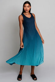 Alquema 2-Piece Dress & Coat Twilight Blue To Peacock