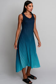 Alquema 2-Piece Dress & Coat Twilight Blue To Peacock