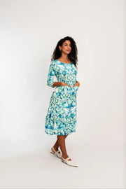 Alquema 3/4 Smash Dress Sea Glass