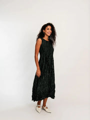 Alquema Pippi Smash Dress Metallic Forest