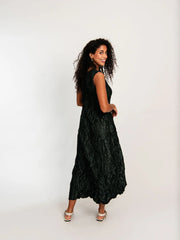 Alquema Pippi Smash Dress Metallic Forest