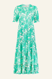 Aspiga Cordelia Dress Floral Print Cream/Green