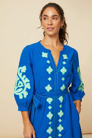 Aspiga Milly Applique Dress Blue/Green