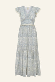 Aspiga Pippa Organic Cotton Blue Print Dress