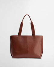 Barbour Alder Large Leather Tote Bag Tan