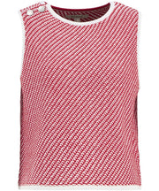 Barbour Amanda Knit Vest Poppy Red