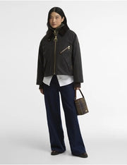 Barbour Arlene Checked Wax Jacket Classic/Shadow