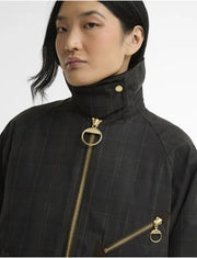 Barbour Arlene Checked Wax Jacket Classic/Shadow