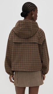 Barbour Audrey Showerproof Jacket Vicuna Gingham Check